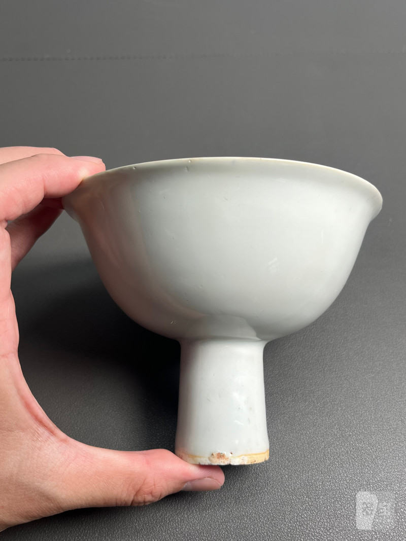 明永乐  甜白釉高足杯 - 图10